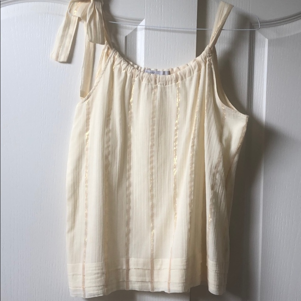 One shoulder tie top!